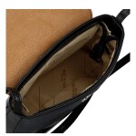 Trendy dámská kožená crossbody kabelka Georga, černá