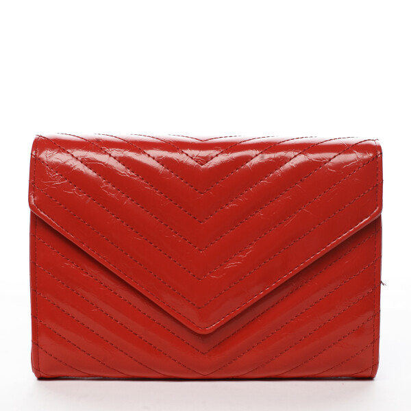 Moderní dámská koženková kabelka New Yersey, červená