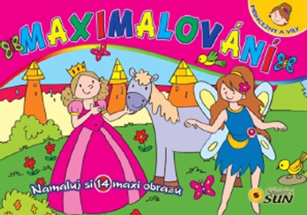 Maximalování - Princezny a víly - Namaluj si 14 maxi obrazů