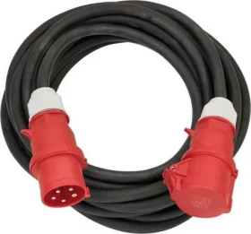 Brennenstuhl Prodlužovací kabel CEE 10 m černo-červená / Prodlužovací kabel / H07RN-F 5G6.0 / 400 V / IP44 / venkovní (1167320100)