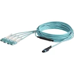 StarTech MTP/LC OM3 10 m / Optický patch kabel / Breakout / 8x LC / 40G / modrá (MPO8LCPL10M)