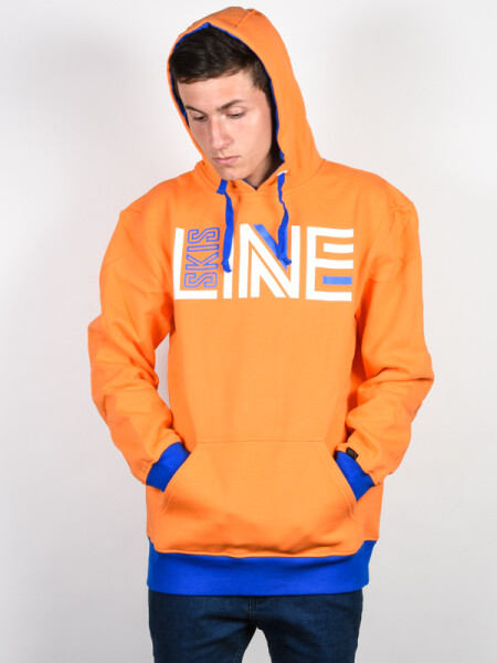 Line Stance ORANGE pánská mikina přes hlavu