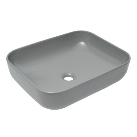 Umyvadlo na desku SAT Infinitio 50x39 cm šedá mat bez přepadu SATINF5039LGRM SATINF5039LGRM