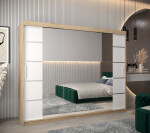 Šatní skříň Abi V4 Barva korpusu: Černá, Rozměry: 150 cm, Dveře: Černá