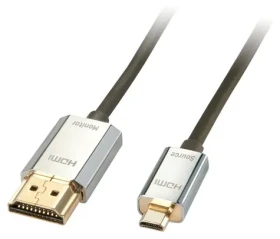 Lindy CROMO Slim černá / HDMI kabel / High Speed / 3 m / HDMI-A na Micro HDMI (41678)