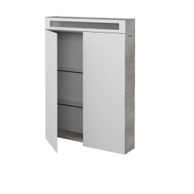 Dřevojas - Dvoudveřová galerka AIR GA2OE 60 - D01 Beton 111885