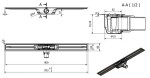 I-Drain - Linear 72 Nerezový sprchový žlab PRO SS Linear, délka 90 cm, s hydroizolací IP5M09001X1