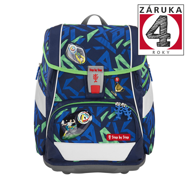 Školní aktovka/batoh 2IN1 Step by Step PLUS, 6-dílný set - Soccer Ben