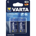 Varta Longlife Baterie LR14 (C malé mono) / 1.5V / 7800 mAh / alkalická / 2 ks / v blistru (4914121412)