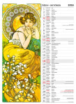 Nástěnný kalendář 2026 Helma - Alfons Mucha, 24 x 33 cm