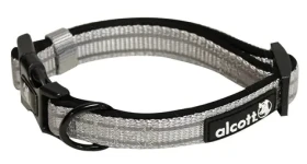 Alcott Adventure šedá - velikost S / reflexní obojek pro psy (AC-01212)