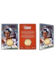 Mince Denver Broncos NFL John Elway Acrylic Bronze Coin Card