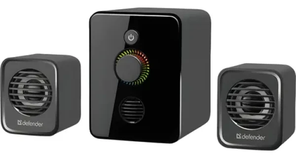 Reproduktory V12 2.1 černé / Reproduktory / 2.1 / 11 W RMS / USB napájení / LED podsvícení (65212)