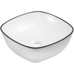 KERRA - umyvadlo na desku KR-650 WH/BL 5907548123237