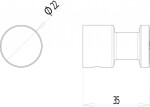 JIKA - Generic Háček na ručníky, chrom H3813D30040001