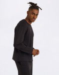 Tričko Organic Basics True Heavy Boxy Fit Long Sleeve Tee Black