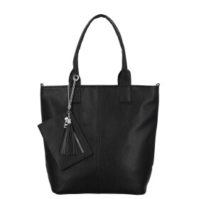Elegantní shopper kabelka na rameno Darcia, černá