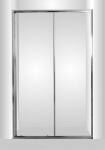 HOPA - Sprchové dveře do niky SMART - SELVA - BARVA rámu - Chrom/Leštěný hliník (ALU), Rozměr A - 100 cm, Směr zavírání - Univerzální Levé / Pravé, Výplň - Grape bezpečnostní sklo - 4 / 6 mm OLBSEL10CGBV