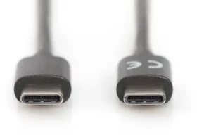 Digitus černá / Kabel USB-C na USB-C / USB 2.0 / 1 m (AK-300138-010-S)