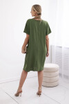 Šaty s kapsami a přívěskem jasně zelená UNI