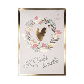 Pop-up hrací a svítící přání - Svatební dort - Albi