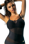 Jednodílné dámské plavky Self 964S Fashion 17 černá