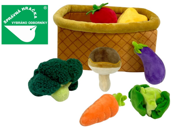 Magic Baby Zelenina v košíku - plyšová hračka