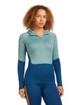 ICEBREAKER Wmns 200 Oasis+ LS Half Zip Hood, Atlantis/Hydro/Trail/Cb (vzorek) velikost: S