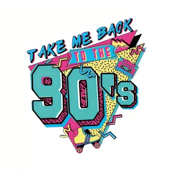 Ptakoviny.cz Nažehlovačka 90. léta Take Me Back - 1kus