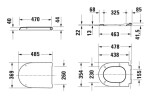 DURAVIT - Qatego WC sedátko, SoftClose, bílá 0027190000