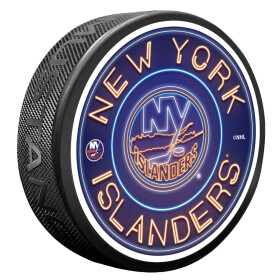 Mustang Puk New York Islanders NHL Neon