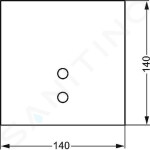 HANSA - Electra Elektronický senzor splachování pisoáru, Bluetooth, chrom 09479279