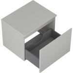 MEXEN/S - Orio koupelnová skříňka pod umyvadlo 60 cm s deskou, 1 šuplík, šedá mat 91A10-06047-1-BFC62