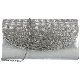 Módní dámské psaníčko Michelle Moon Dariss, stříbrné