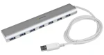 StarTech USB 3.0 Hub 7 portů / USB rozbočovač / USB 3.2 Gen 1 / s napájecím adaptérem / hliníkové tělo (ST73007UA)
