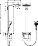 HANSGROHE - Raindance Select E Sprchový set Showerpipe 300 s termostatem ShowerTablet Select, 3 proudy, bílá/chrom 27127400