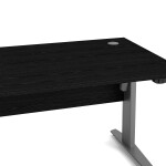 Kancelářský stůl s elektrickým polohováním Prima 80400/318 černý/stříbrné nohy
