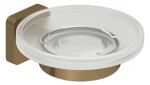 KLUDI - Vela S Mýdlenka s držákem, sklo/kartáčovaný bronz 25985N1