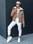 Dámská zimní bunda TRENDYGLAM tmavě béžová Dstreet