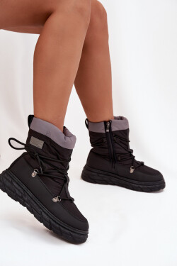 Dámské zimní boty na zip Lee Cooper LCJ-25-44-3930 Černé 39