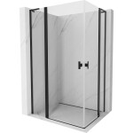 MEXEN/S - Mist L Duo sprchový kout dveře křídlové 120 x 90, transparent, černá 8A4L-120-090-70-00