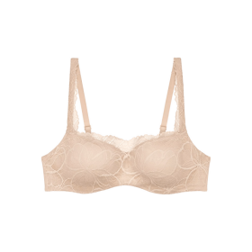 Dámská podprsenka Body Make-Up Illusion Lace Balconette - Triumph naze béžová (00NZ) 070E