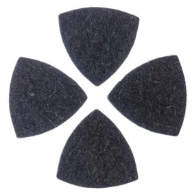 Timber Tones Felt Tones Gypsy Black Wool Felt 4-Pack