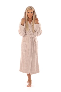 Unisex župan s kapucí Vestis Athena 3116 oříšek