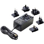 Ansmann 1201-0021 zásuvkový napájecí adaptér s redukcemi, nastavitelný 12 V/DC, 9 V/DC, 7.5 V/DC, 6 V, 4.5 V/DC, 3 V 300