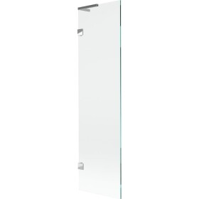 MEXEN/S - Lunar L vanová zástěna FIX 50 x 150, transparent, chrom 897L-050-000-01-00