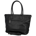 Trendy dámská koženková kabelka na rameno Ceyla, černá