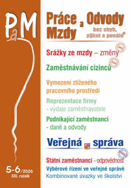 PaM 5-6/2026 Změny srážek ze mzdy - Ladislav Jouza