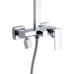 INVENA - Dešťová sprcha s baterií sprchovou paros trend chrom; AU-33-B01-C
