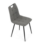 Jídelní židle, šedá, látka, DCL-V2017 GREY2